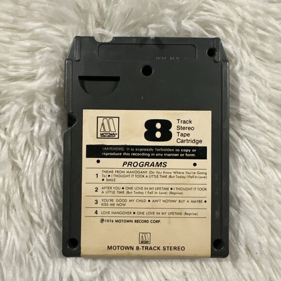 Diana Ross 8 Track Stereo Tape Cartridge Motown Working - Picture 2 of 3